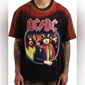 Maxima AC/DC Highway To Hell Tie Dye HW T-Shirt Black Men’s XL BNWT